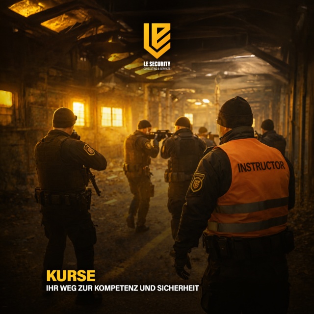 Sicherheit ist kein Zufall, sondern das Ergebnis der richtigen Vorbereitung. - Die LE Security Consulting & Services GmbH bietet Ihnen ein fortlaufendes Kurs- und Ausbildungsangebot, das Theorie und Praxis perfekt vereint. Unser Ziel ist es, Sie in allen Sicherheitsbelangen zu stärken – egal ob privat oder beruflich.