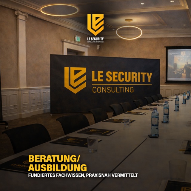 Vertrauen durch Sicherheit – Ihre Strategie für reale Bedrohungslagen. - Bei der LE Security Consulting & Services GmbH sind wir überzeugt: Vertrauen ist das Fundament jeder erfolgreichen Sicherheitsstrategie. Deshalb begleiten wir Privatpersonen, Institutionen und Behörden mit einem klaren Fokus auf praxisnahe Kompetenzen.